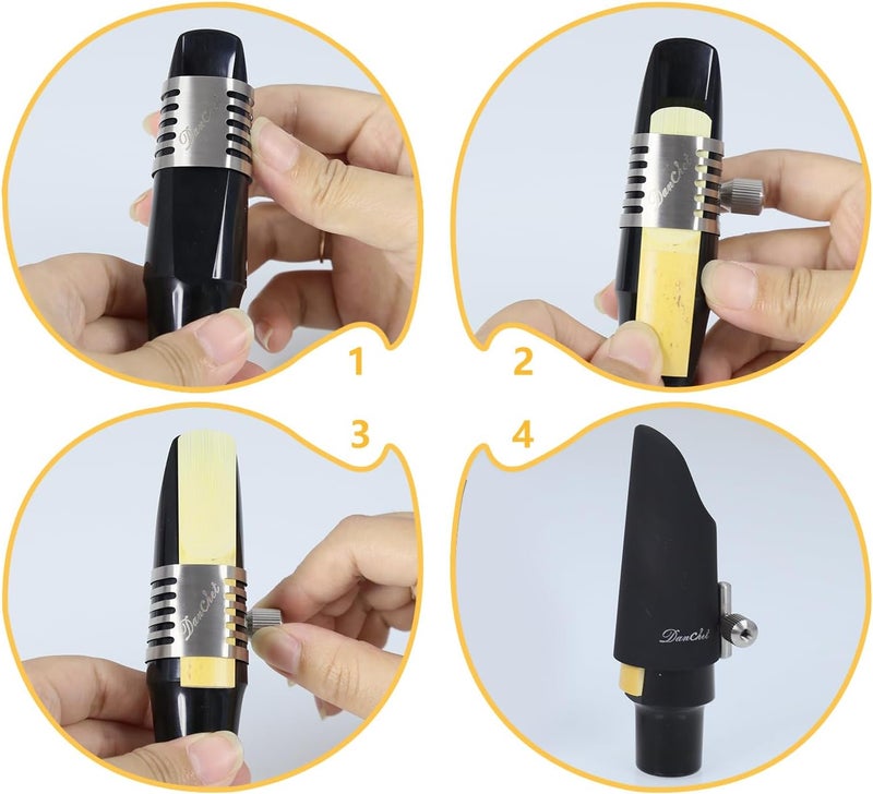 Danchet Stainless Steel Ligature for Soprano Saxophone- Soprano Saxophone Ligature with Adjustable Screws - Durable and Secure Ligature Retainer… - Image 5